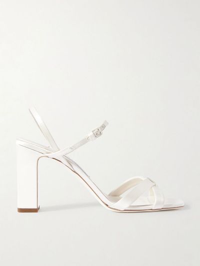 JIMMY CHOO Elsy 85 satin slingback sandals