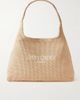 JIMMY CHOO Embroidered raffia tote - 1