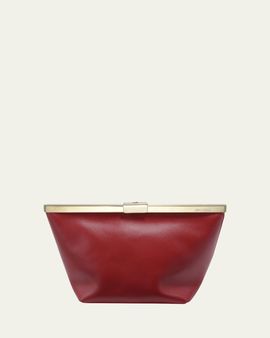 Jimmy Choo Ganache Leather Clutch Bag