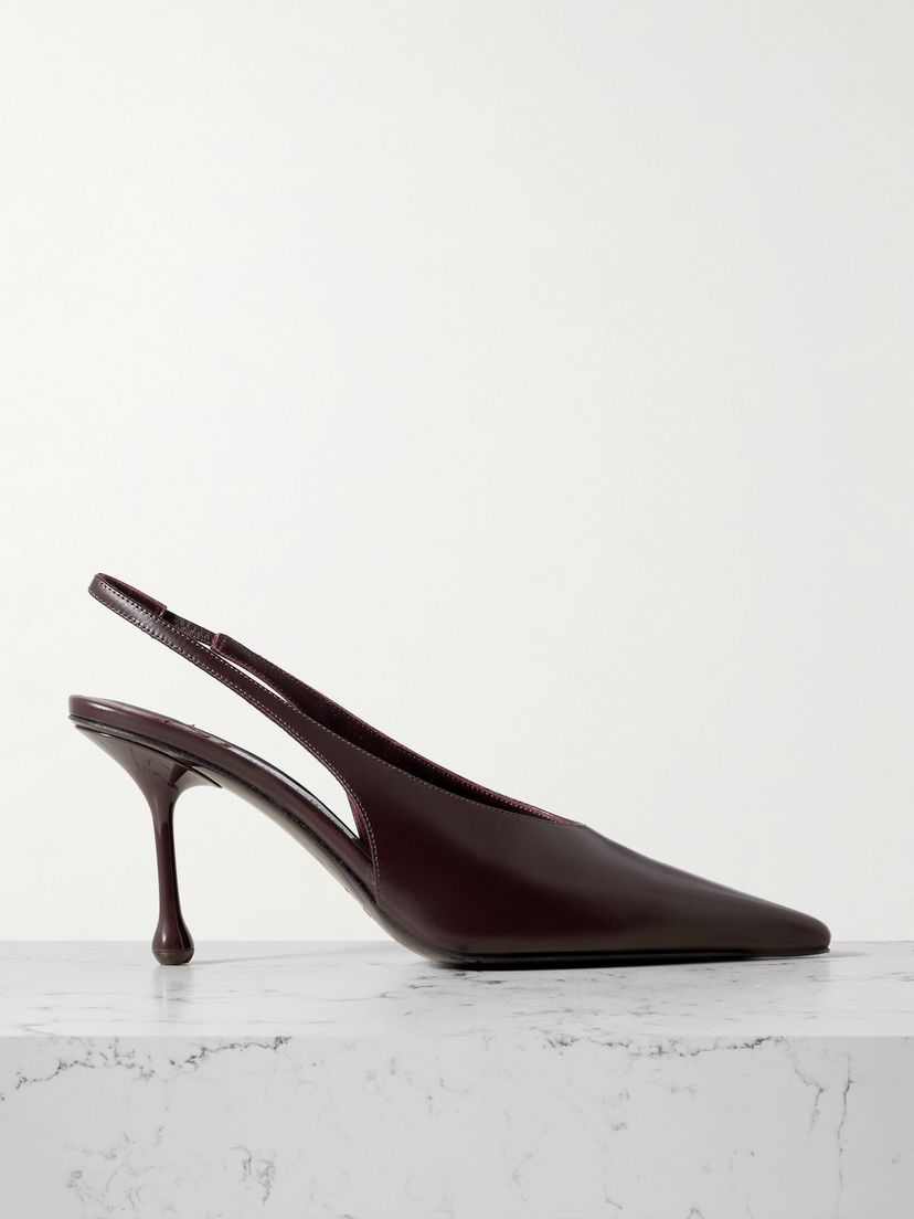 JIMMY CHOO Isa 80 leather pumps
