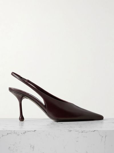 JIMMY CHOO Isa 80 leather pumps