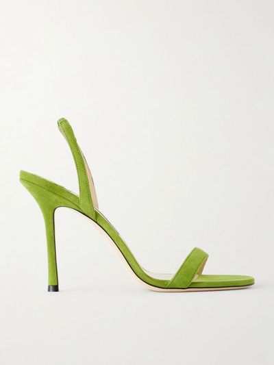 JIMMY CHOO Jenn 100 suede sandals