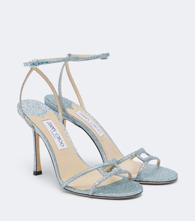 Jimmy Choo Jimmy Choo 1998 Leo glitter sandals