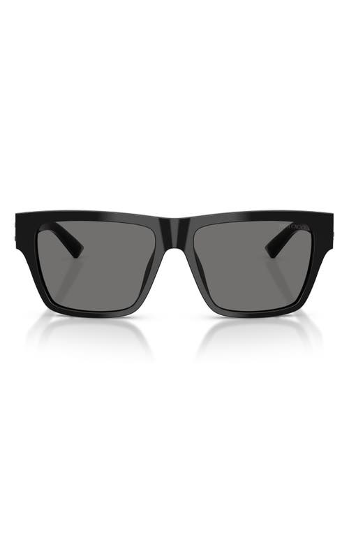Jimmy Choo Jimmy Choo 54mm Polarized Rectangular Sunglasses
