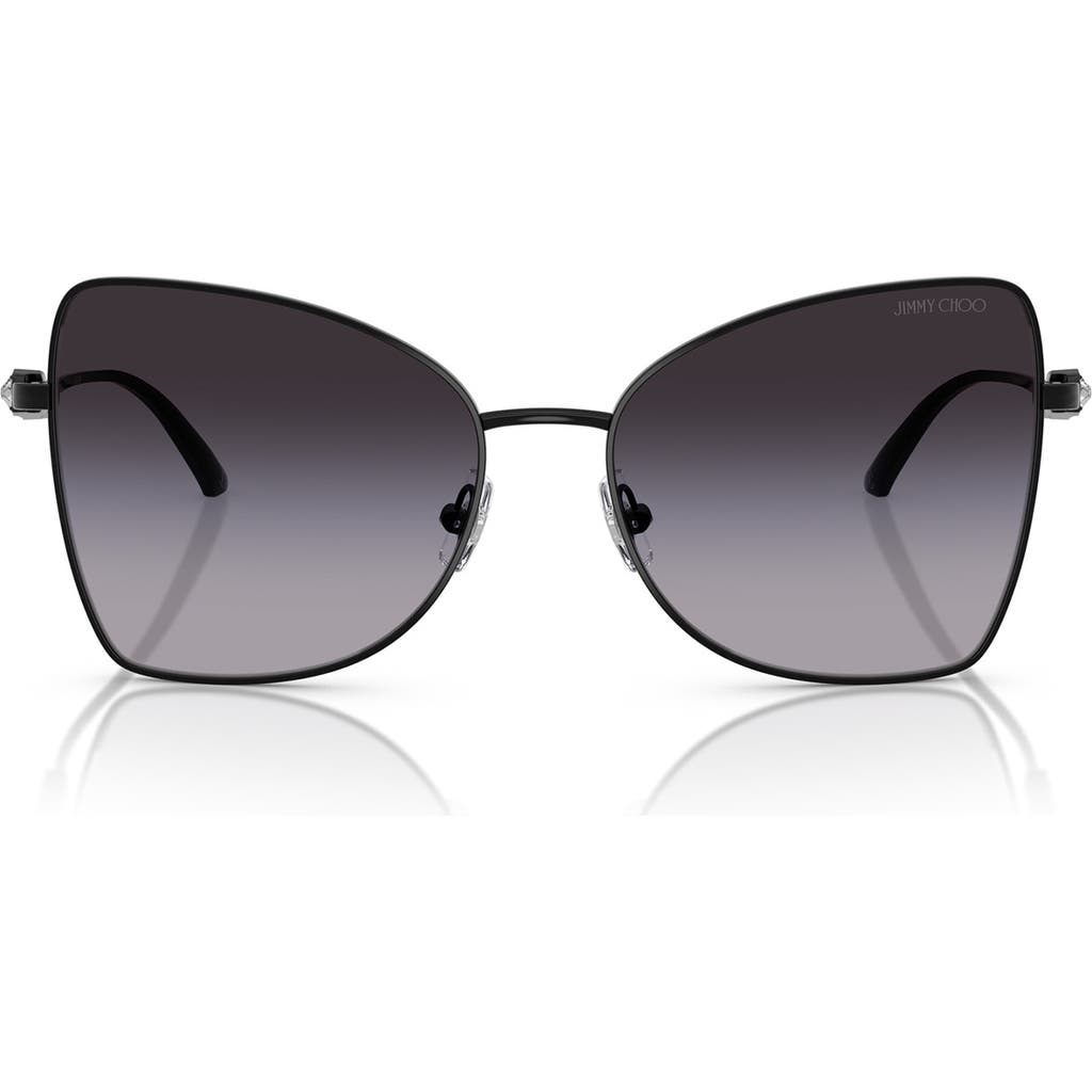 Jimmy Choo Jimmy Choo 55mm Butterfly Sunglasses
