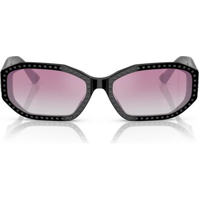 Jimmy Choo Jimmy Choo 56mm Gradient Oval Sunglasses