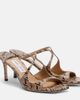 Jimmy Choo Jimmy Choo Anise snake-effect leather mules - 1