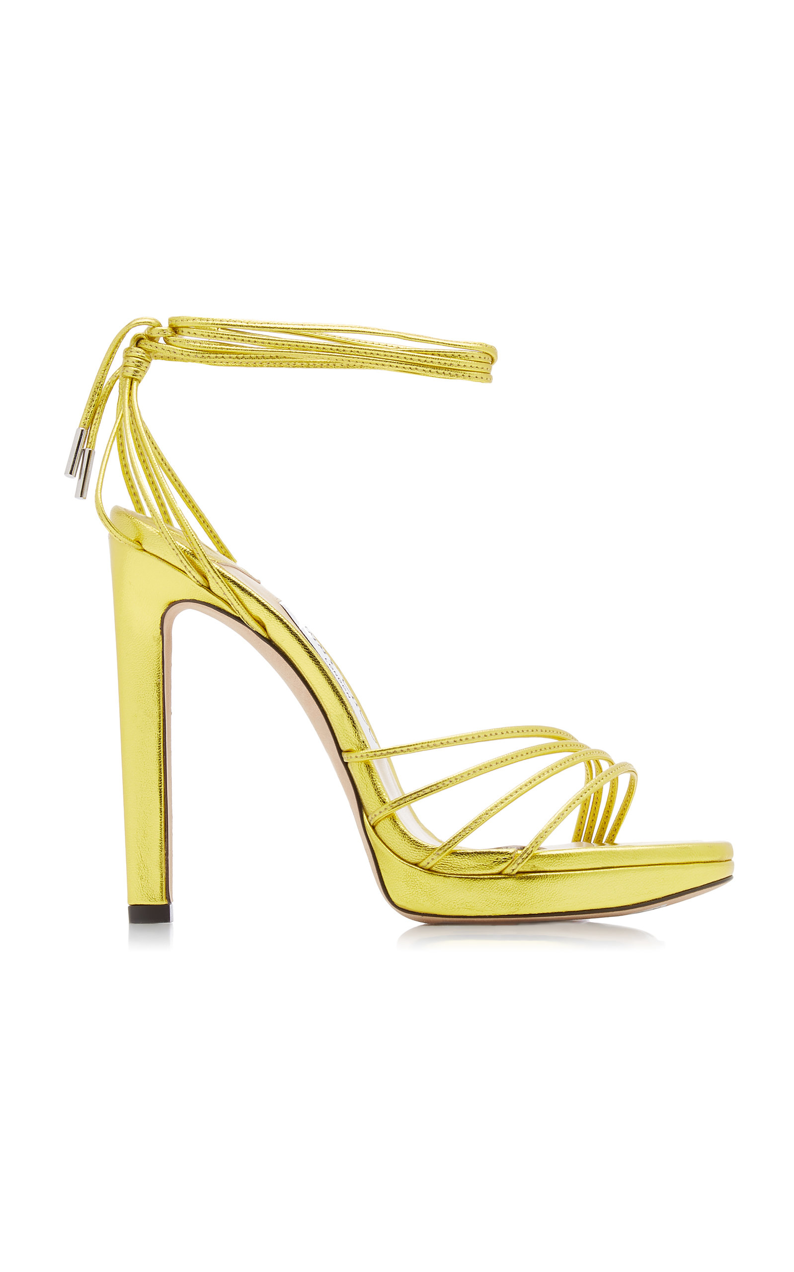 Jimmy Choo Jimmy Choo Anita Metallic Leather Platform Sandals