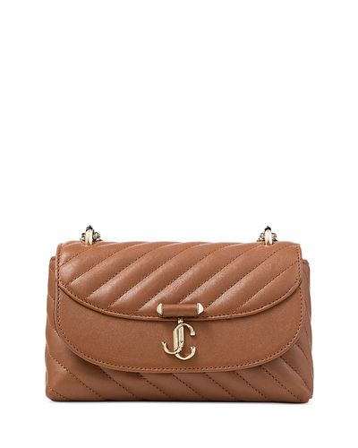 Jimmy Choo Jimmy Choo Avenue Curve Small Quilted Leather Crossbody Bag