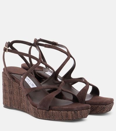 Jimmy Choo Jimmy Choo Ayla suede wedge sandals