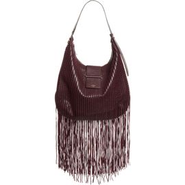 Jimmy Choo Jimmy Choo Bar Medium Leather Fringe Hobo