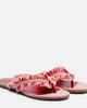 Jimmy Choo Jimmy Choo Bay fringed canvas thong sandals - 1