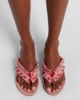 Jimmy Choo Jimmy Choo Bay fringed canvas thong sandals - 2