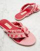 Jimmy Choo Jimmy Choo Bay fringed canvas thong sandals - 6