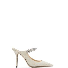 Jimmy Choo Jimmy Choo Beige Bing 100 Fine Raffia heels