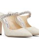 Jimmy Choo Jimmy Choo Beige Bing 100 Fine Raffia heels - 4