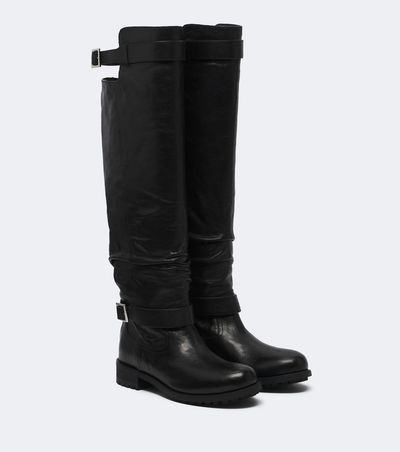 Jimmy Choo Jimmy Choo Biker leather knee-high boots