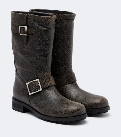 Jimmy Choo Jimmy Choo Biker leather mid-calf boots