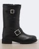 Jimmy Choo Jimmy Choo Biker shearling-lined leather mid-calf boots - 6