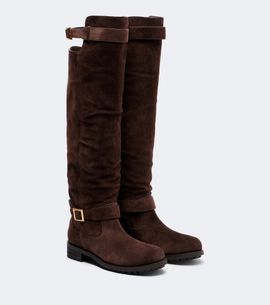 Jimmy Choo Jimmy Choo Biker suede over-the-knee boots