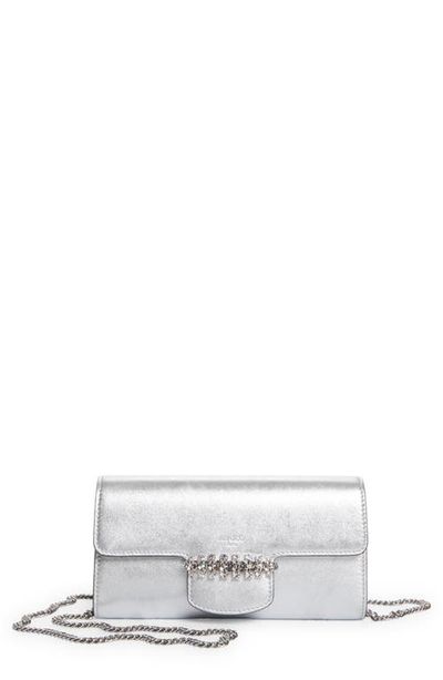 Jimmy Choo Jimmy Choo Bing Leather Wallet on a Chain