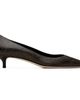 Jimmy Choo Jimmy Choo Black Amelia 35 Crackled Leather Heels - 1