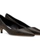 Jimmy Choo Jimmy Choo Black Amelia 35 Crackled Leather Heels - 4