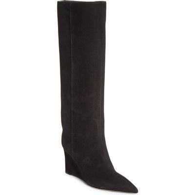 Jimmy Choo Jimmy Choo Blake Pointed Toe Knee High Wedge Boot