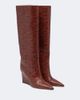 Jimmy Choo Jimmy Choo Blake snake-effect leather knee-high boots - 1