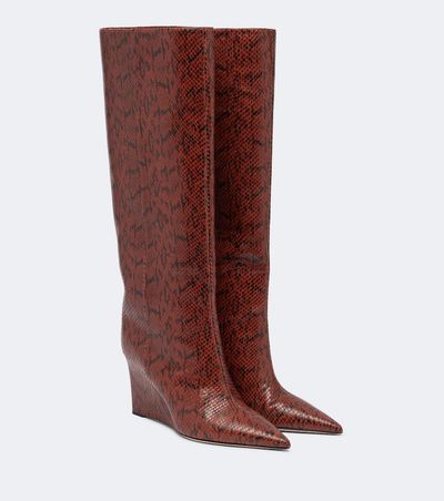 Jimmy Choo Jimmy Choo Blake snake-effect leather knee-high boots