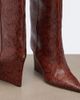 Jimmy Choo Jimmy Choo Blake snake-effect leather knee-high boots - 6