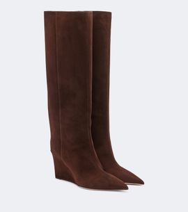 Jimmy Choo Jimmy Choo Blake suede wedge knee-high boots