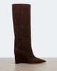 Jimmy Choo Jimmy Choo Blake suede wedge knee-high boots - 6