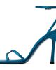 Jimmy Choo Jimmy Choo Blue 1998 Leo 100 Satin Heeled Sandals - 3