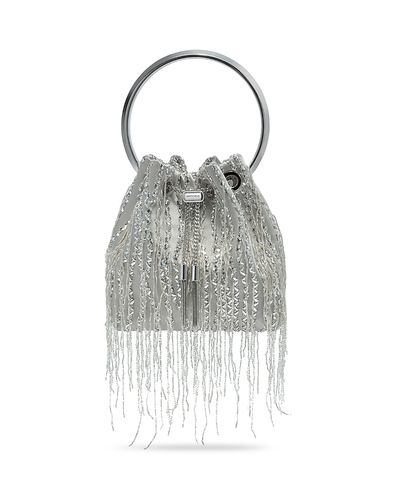 Jimmy Choo Jimmy Choo Bon Bon Braided Fringe Top Handle Bag