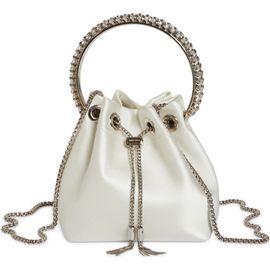 Jimmy Choo Jimmy Choo Bon Bon Crystal Top Handle Bucket Bag