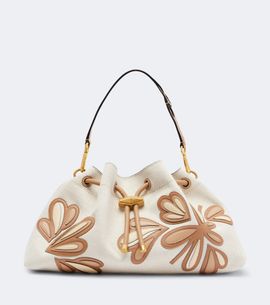 Jimmy Choo Jimmy Choo Bon Bon Medium leather-trimmed bucket bag