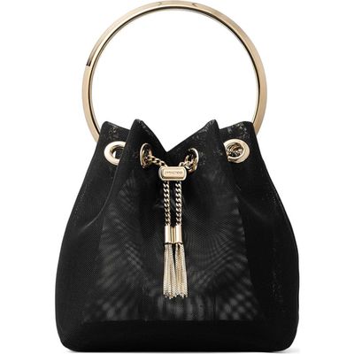Jimmy Choo Jimmy Choo Bon Bon Mesh Top Handle Pouch