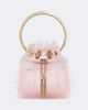 Jimmy Choo Jimmy Choo Bon Bon Micro lace-trimmed bucket bag - 1