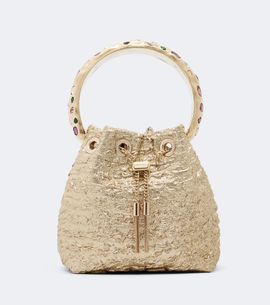 Jimmy Choo Jimmy Choo Bon Bon Small LurexÂ® bucket bag