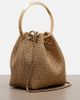 Jimmy Choo Jimmy Choo Bon Bon Small raffia-effect bucket bag - 4