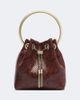 Jimmy Choo Jimmy Choo Bon Bon snake-effect leather bucket bag - 1