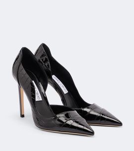 Jimmy Choo Jimmy Choo Brigitte croc-effect patent leather pumps