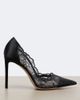 Jimmy Choo Jimmy Choo Brigitte lace-trimmed satin pumps - 6