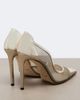 Jimmy Choo Jimmy Choo Brigitte metallic leather and mesh pumps - 3