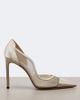 Jimmy Choo Jimmy Choo Brigitte metallic leather and mesh pumps - 5