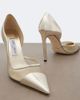 Jimmy Choo Jimmy Choo Brigitte metallic leather and mesh pumps - 6