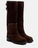 Jimmy Choo Jimmy Choo Brooklyn 50 studded suede knee-high boots - 1