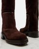 Jimmy Choo Jimmy Choo Brooklyn 50 studded suede knee-high boots - 6