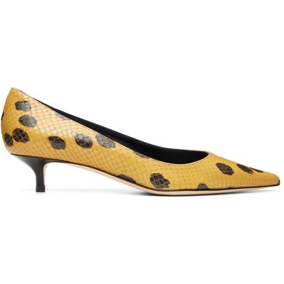 Jimmy Choo Jimmy Choo Brown & Beige Amelia 35 Spotty Heels